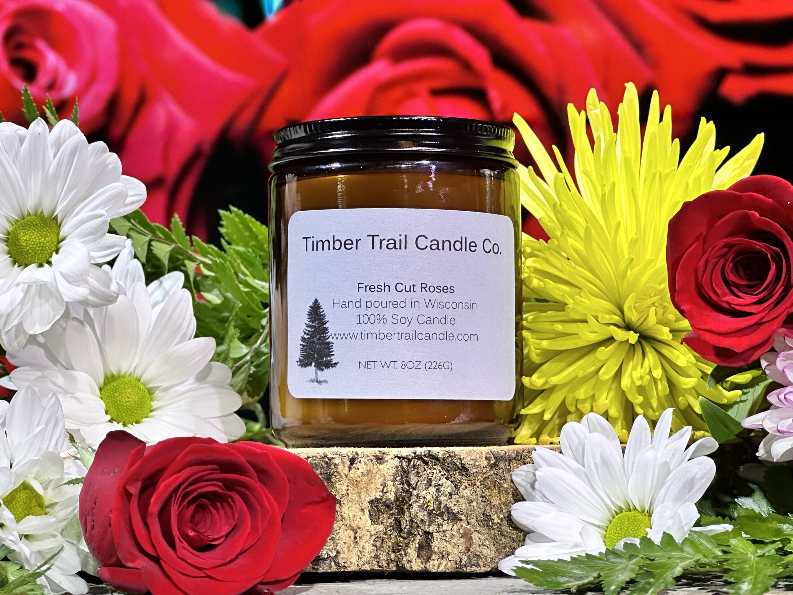 Fresh Cut Roses - Candle