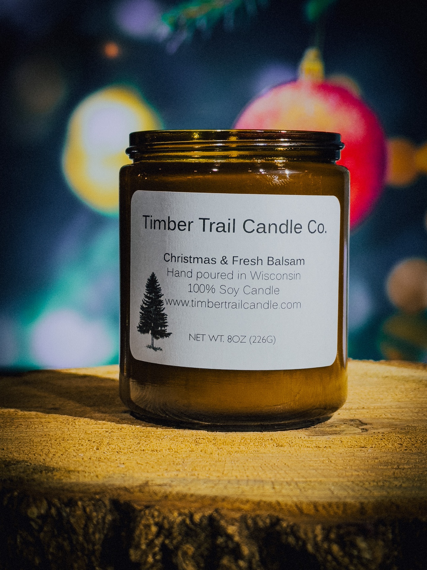 Christmas and Fresh Balsam- Candle